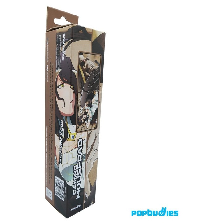 Mousepad POPbuddies POPB-PBGM06 Overlord (Albedo si Ainz), micro-textured, XXL 800 x 300 x 3 mm, multicolor