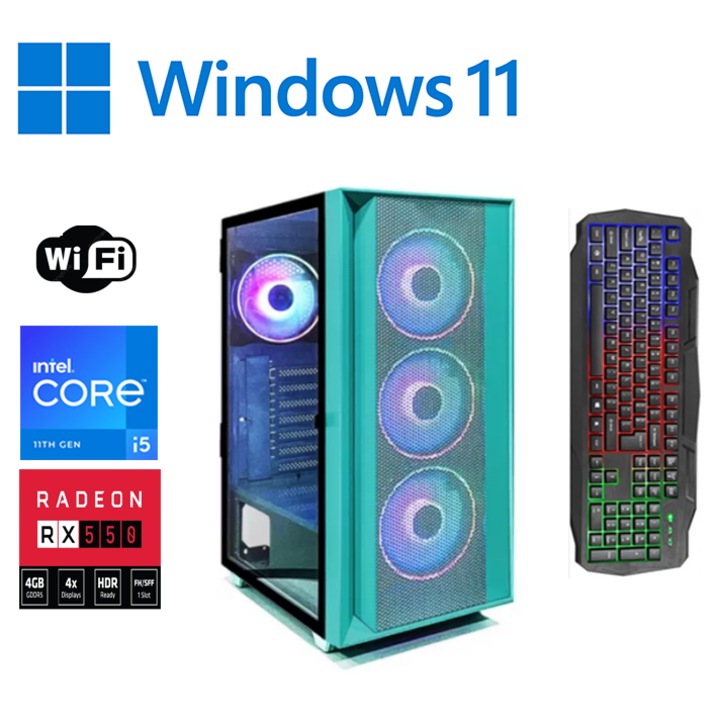 PC за игри ЗА ДЕЦА ОК 3-7 години Intel ® I5 6500, Видео ATI Radeon® R7 450 4GB RAM, 8 GB RAM, 500GB Hdd, enj