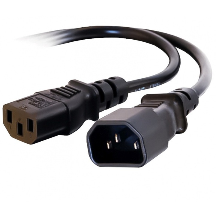 Удължител за захранващ кабел тип компютър, 1,5м