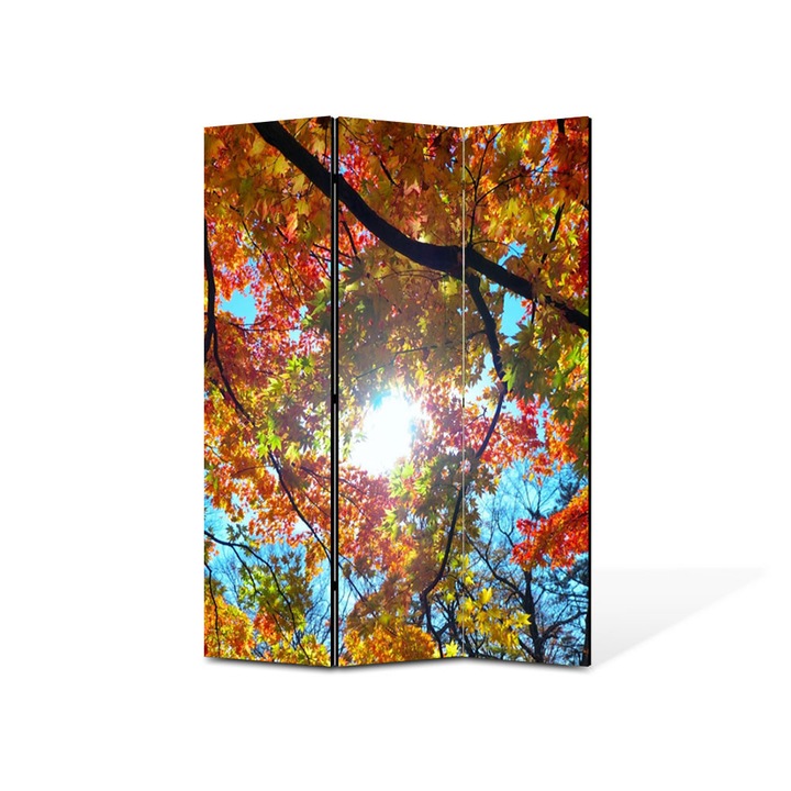 Paravan de Camera ArtDeco din 3 Panouri Peisaj Sub cer 105 x 150 cm