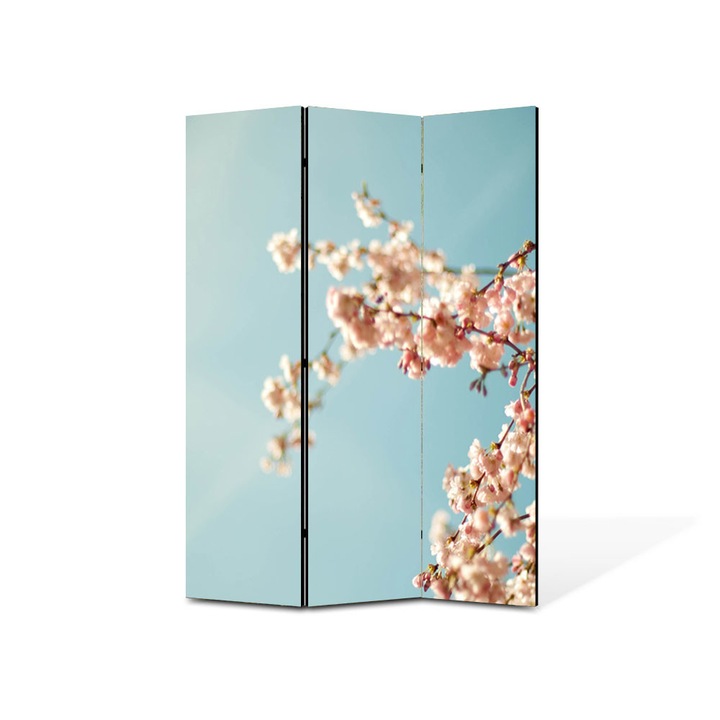 Paravan de Camera ArtDeco din 3 Panouri Peisaj Privind cerul 135 x 180 cm