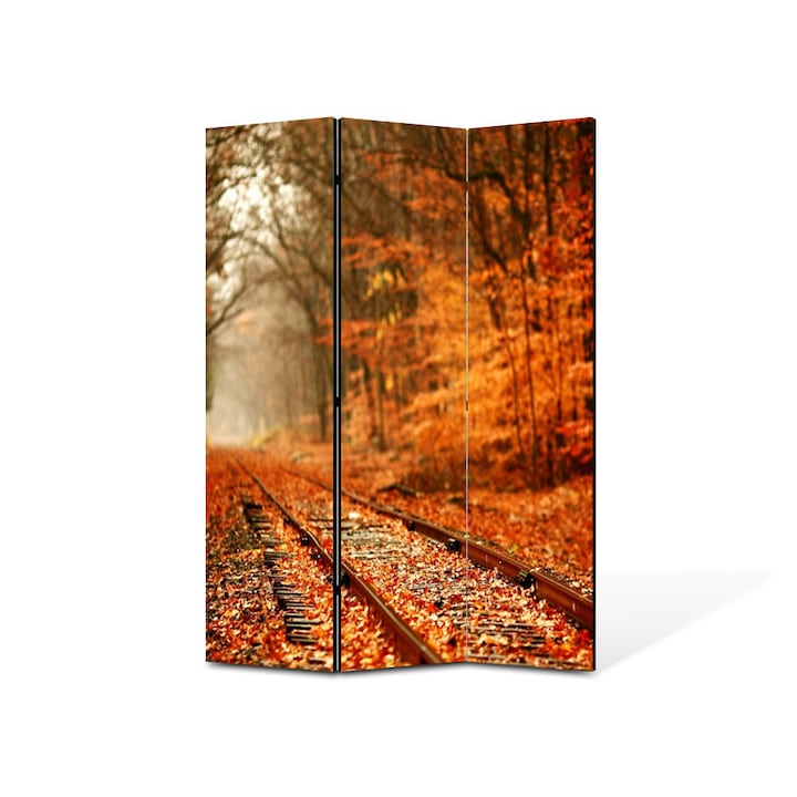 Paravan de Camera ArtDeco din 3 Panouri Peisaj Vesnic 105 x 150 cm