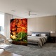 Paravan de Camera ArtDeco din 3 Panouri Peisaj Suprearealist 2 105 x 150 cm