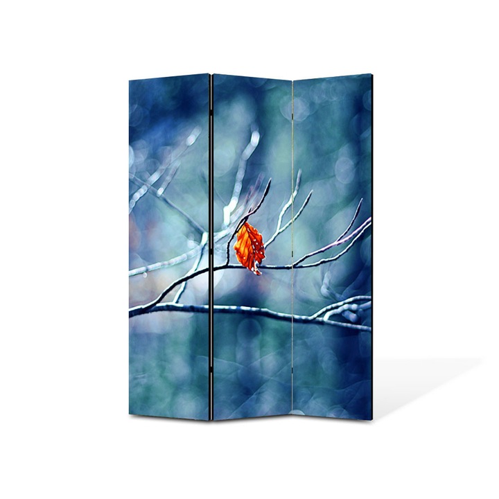 Paravan de Camera ArtDeco din 3 Panouri Peisaj Vine iarna! 135 x 180 cm