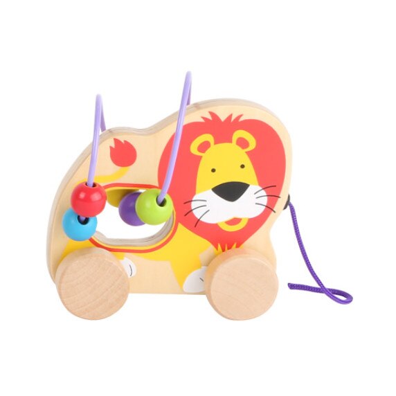 Jucarie lemn de tras - leu