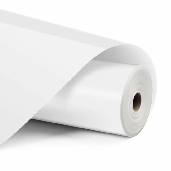 Folie vinyl adeziv permanent LOKLiK 30.5 x 1200 cm, mata, alba