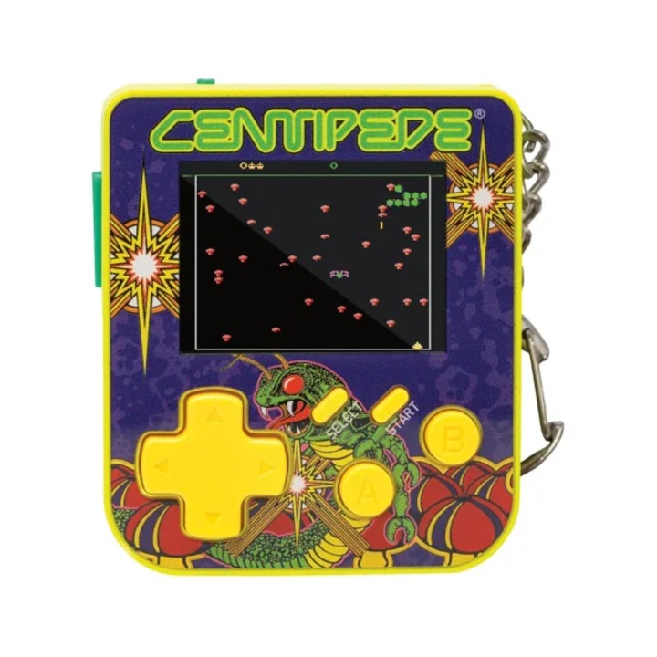 Мини ретро конзола ключодържател Evercade Super Micro Centipede, многоцветен, 2" екран, предварително инсталирани игри