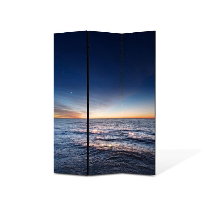 Paravan de Camera ArtDeco din 3 Panouri Peisaj Degrade 135 x 180 cm