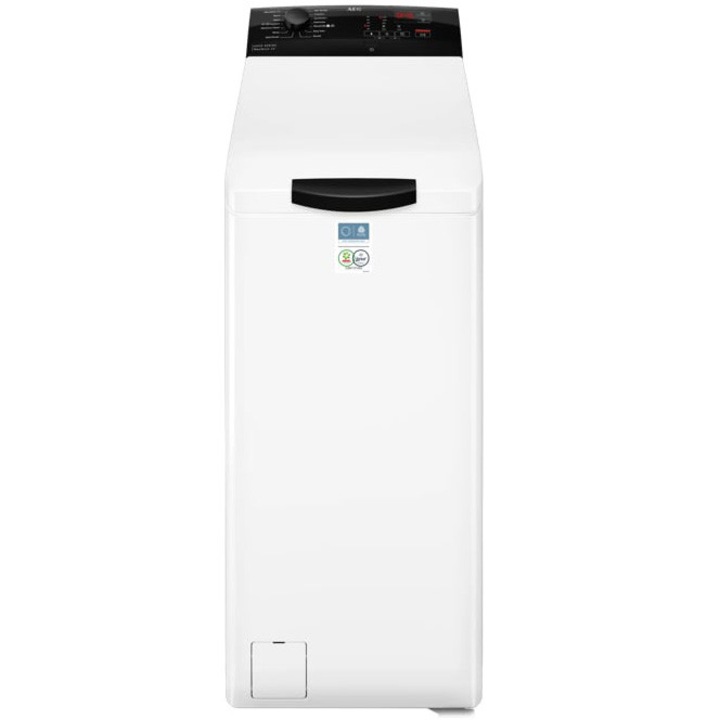Masina de spalat rufe verticala AEG LTE6K273E, 7 kg, 1200 rpm, clasa A, ProSense, motor Inverterr, Soft Opening, MAxWash45 (spalare 7 kg in 45 min la 30C), Lana/Matase, EasyIron, Hygiene, Curatare masina, Time Save, Start intarziat, Alb.