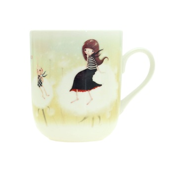 Cana portelan Kori Kumi - Blowing Kisses - 8.5cm diameter x 10cm Cana portelan Kori Kumi - Blowing Kisses - 8.5cm diameter x 10cm