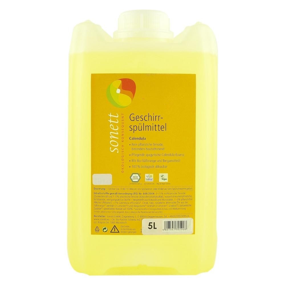 Detergent ecologic pentru spalat vase cu galbenele 5 L SONETT