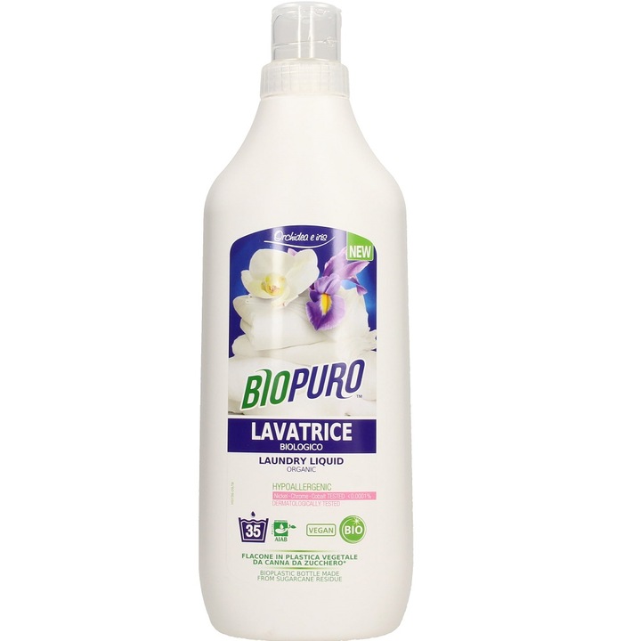 Detergent hipoalergenic pentru rufe albe si colorate 1L BIOPURO
