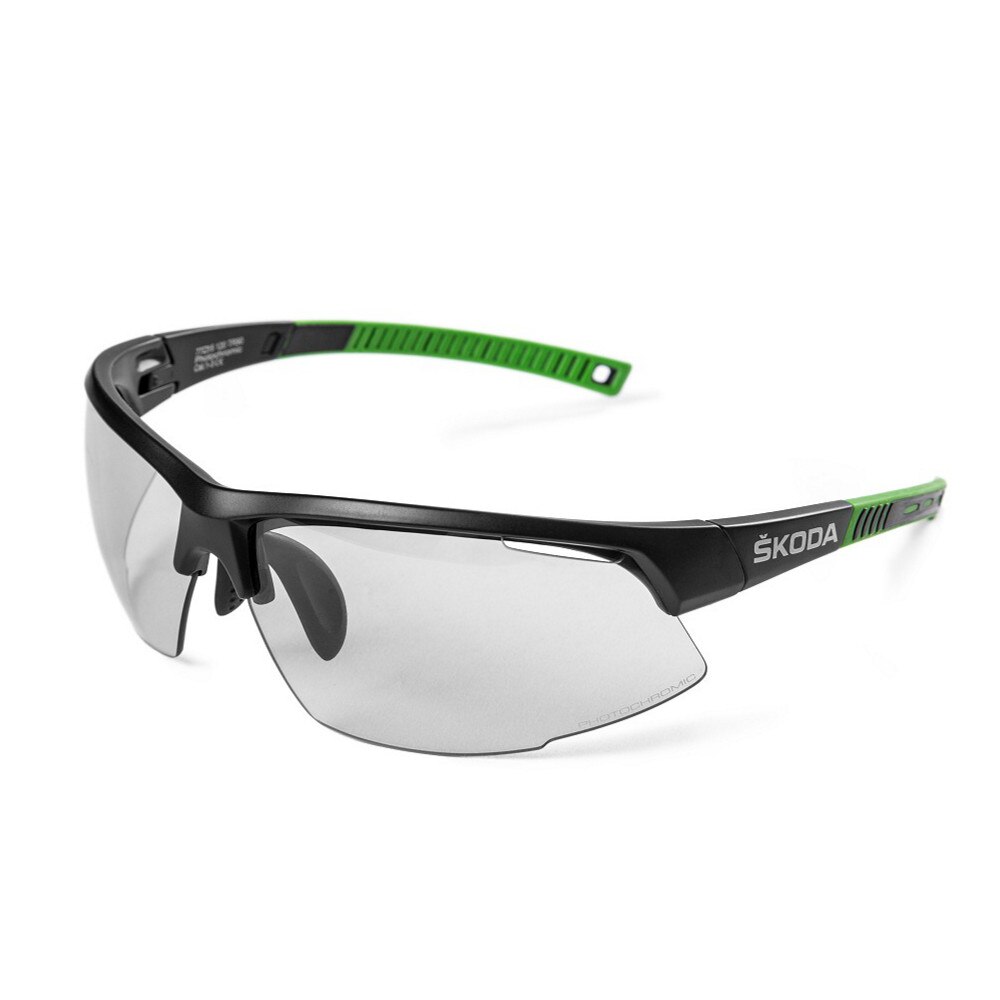Ochelari Ciclism Unisex, Skoda, Negru/Verde