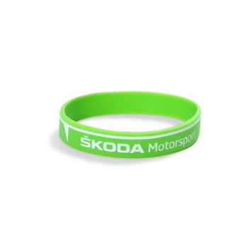 Bratara Siliconica S Skoda, Verde/Alb Bratara Siliconica S Skoda, Verde/Alb