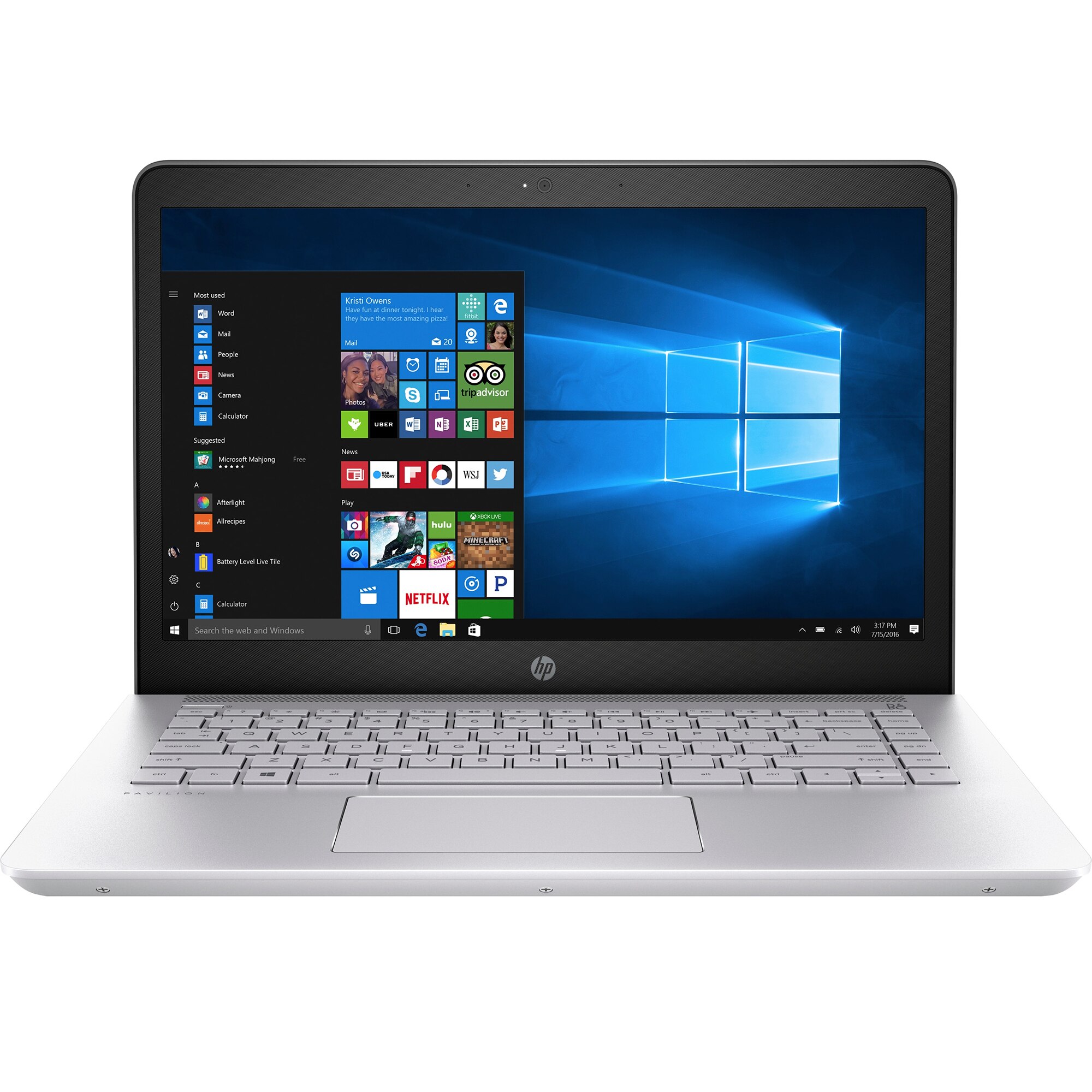 Лаптоп HP Pavilion - 14-bk100nq