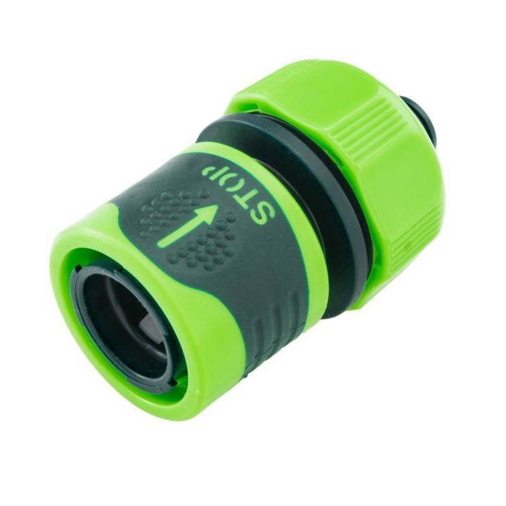 Verto 15G733 Tömlő gyorscsatlakozó vizstoppos kétkomponensű 3/4" (Verto15G733)