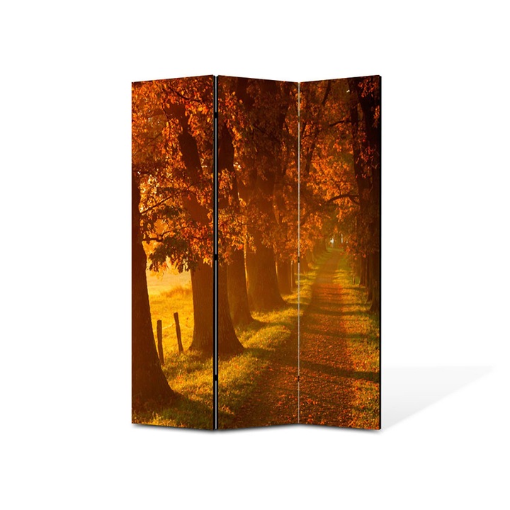 Paravan de Camera ArtDeco din 3 Panouri Peisaj Carare 135 x 180 cm