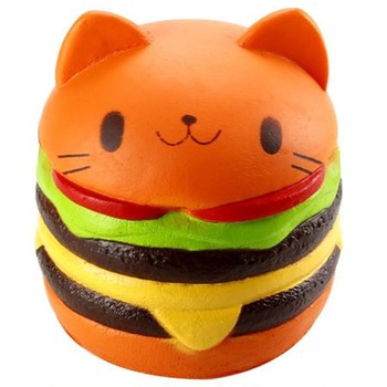 Jucarie Squishy, Hamburger Pisica Jucarie Squishy, Hamburger Pisica