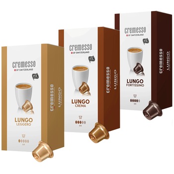 Set capsule cafea Cremesso - Lungo Coffee 3 x 16 capsule, 270g Set capsule cafea Cremesso - Lungo Coffee 3 x 16 capsule, 270g