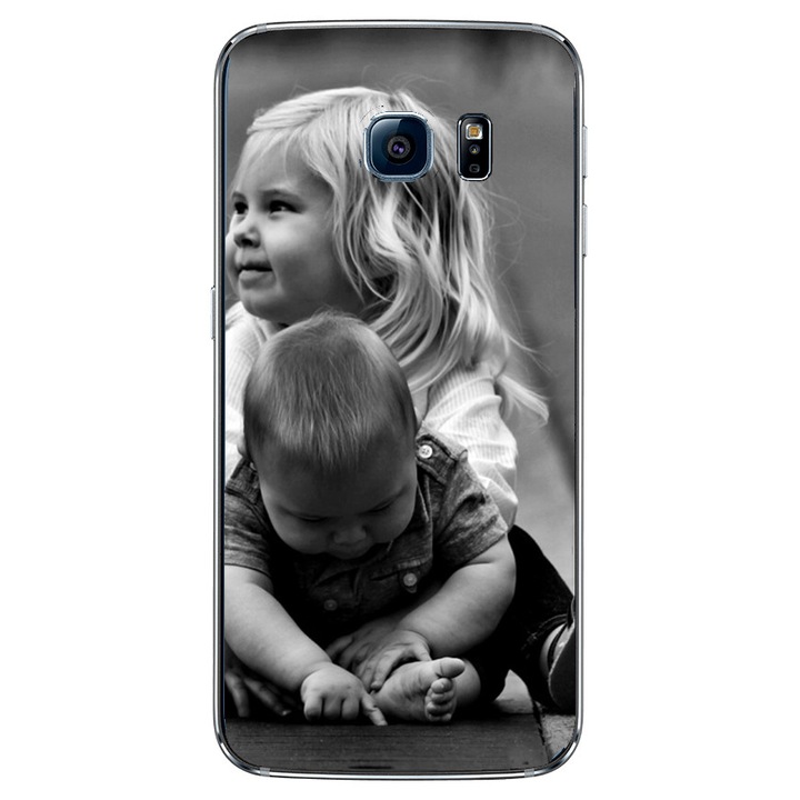 Husa din silicon personalizata compatibila cu Samsung Galaxy S6 Edge