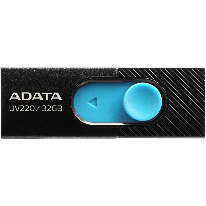 Memorie USB ADATA UV220, 32GB, USB 2.0, Negru/Albastru