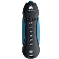 Memorie USB Corsair Flash Padlock3, 64GB, criptare hardware AES-256bit, shock resistant, USB 3.0