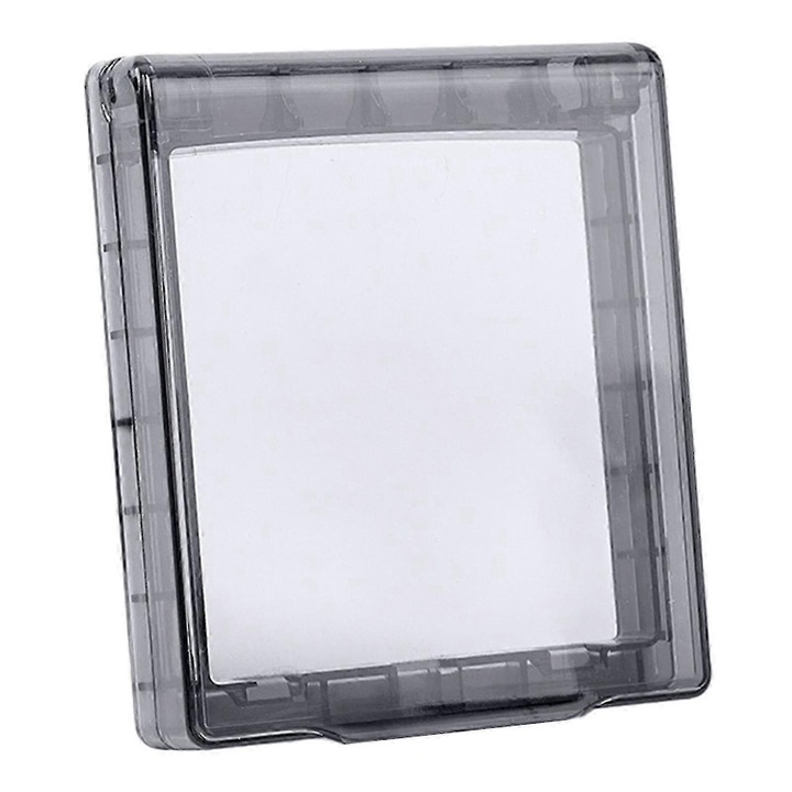 Cutie etansa pentru priza si intrerupator tip 86 CJ-FRG-K0563-20260902-852, rezistenta la apa, praf si flacara, din plastic, transparent gri, 105 x 118 x 20 mm