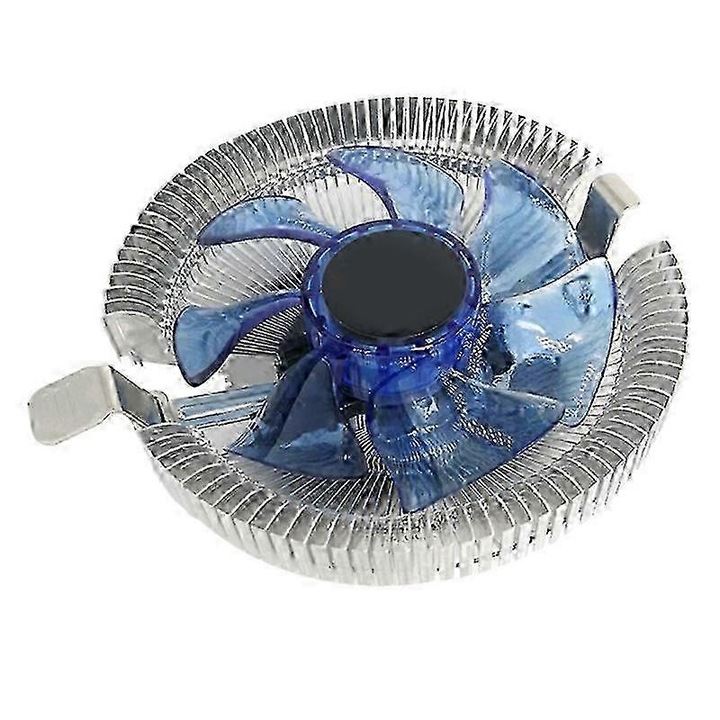 Ventilator pentru CPU CJ-FRG-K0563-20260902-1292, 90 mm, 12V 3-pin, rulment hidraulic, 2000 RPM, 38 CFM, zgomot 23 dBA, aluminiu, albastru/argintiu