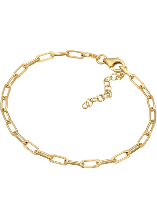 Bratara Argint 925 Aurie, 3mm, 16-19cm, pentru Pandantive Standard