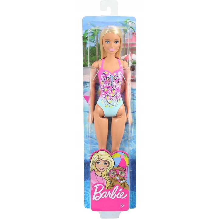 Papusa Barbie Plaja Blondina - Mattel DWJ99 GHW37