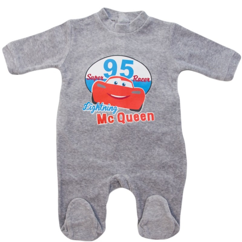 Salopeta copii Disney Cars gri, varsta 12 luni