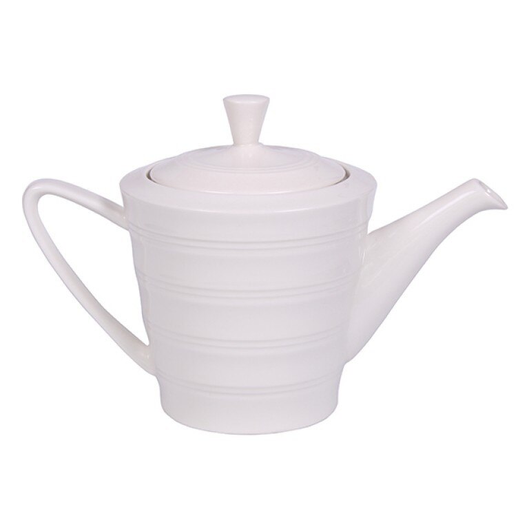 Ceainic portelan, Luigi Ferrero Corinna, 1000 ml, Alb