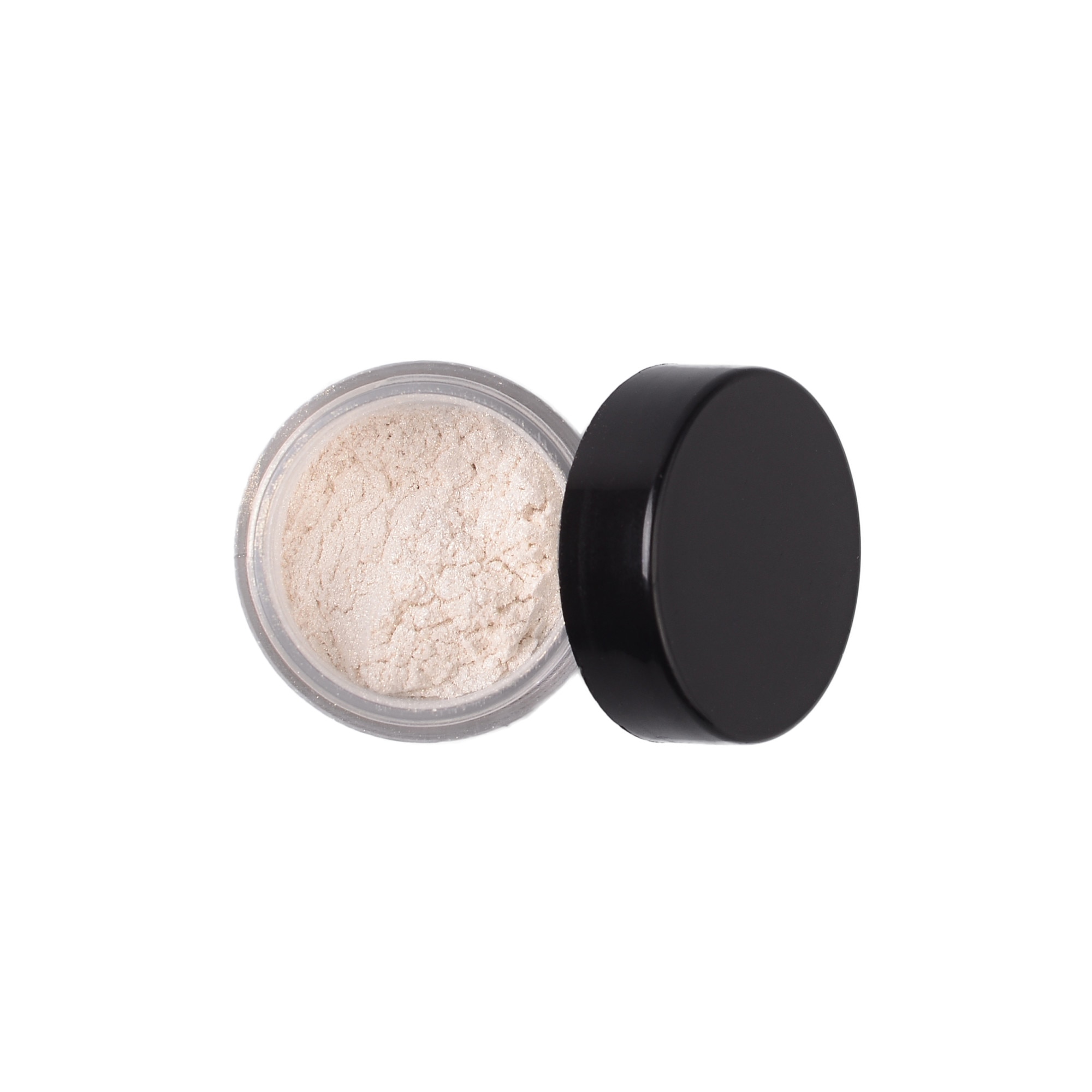 Pigment de ochi, CaroStyle, alb gliterat cu irizatii aurii, 2 g