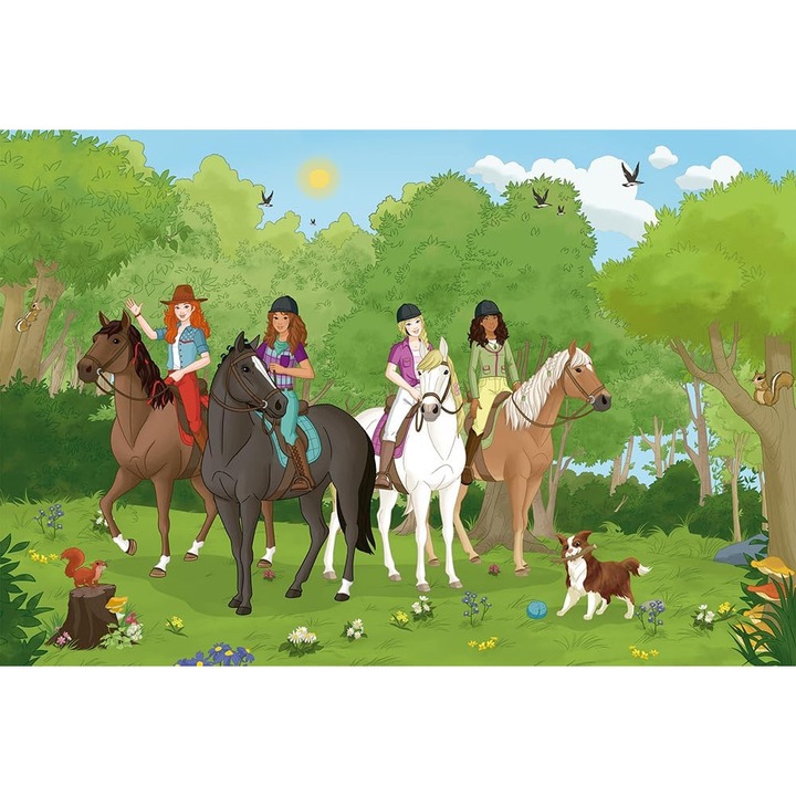 Пъзел Schmidt Spiele Horse Club 150 части, кон Холщайн