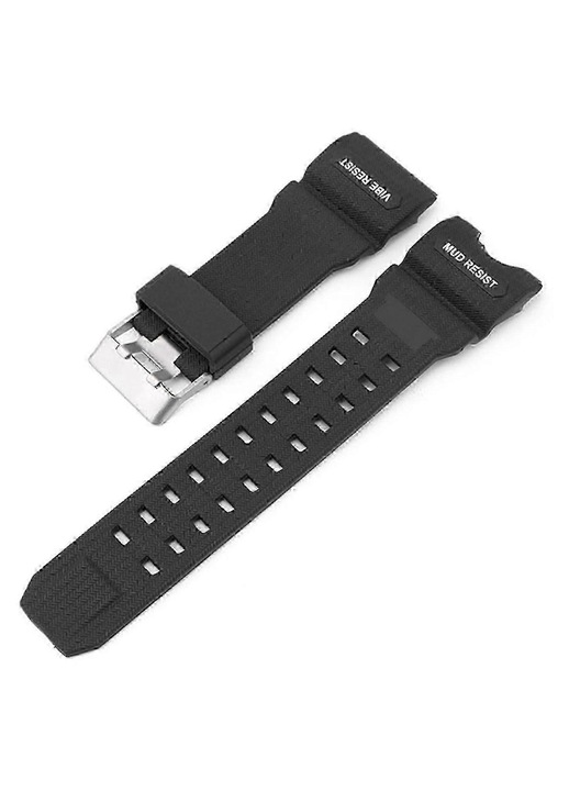 Curea ceas din rasina, Mud Resist si rezistenta la apa, compatibila G-SHOCK GWG-1000 (1000GB), negru