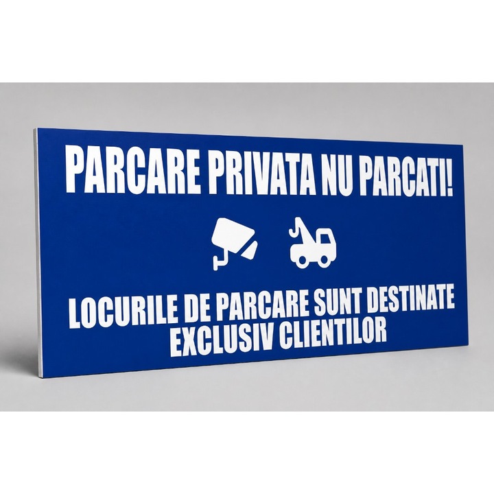 Indicator parcare privata aluminiu 40×17 cm