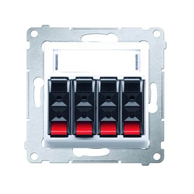 Priza cu mufa pentru difuzor DGL34.01, Simon, Alba