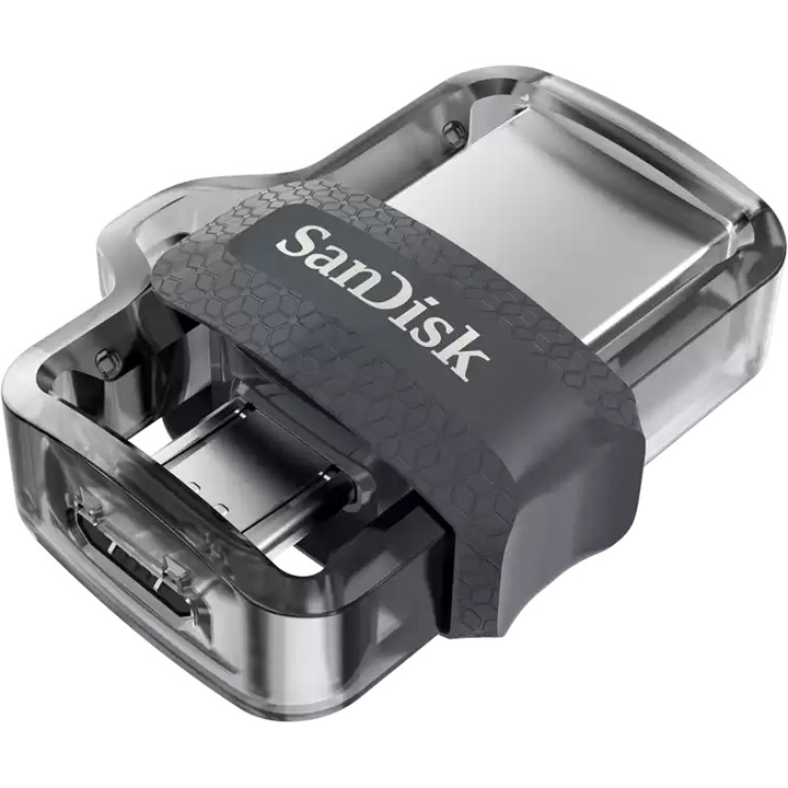 SanDisk Ultra Dual Drive USB memória 64 GB, sebesség akár 150 MB/s, USB 3.0