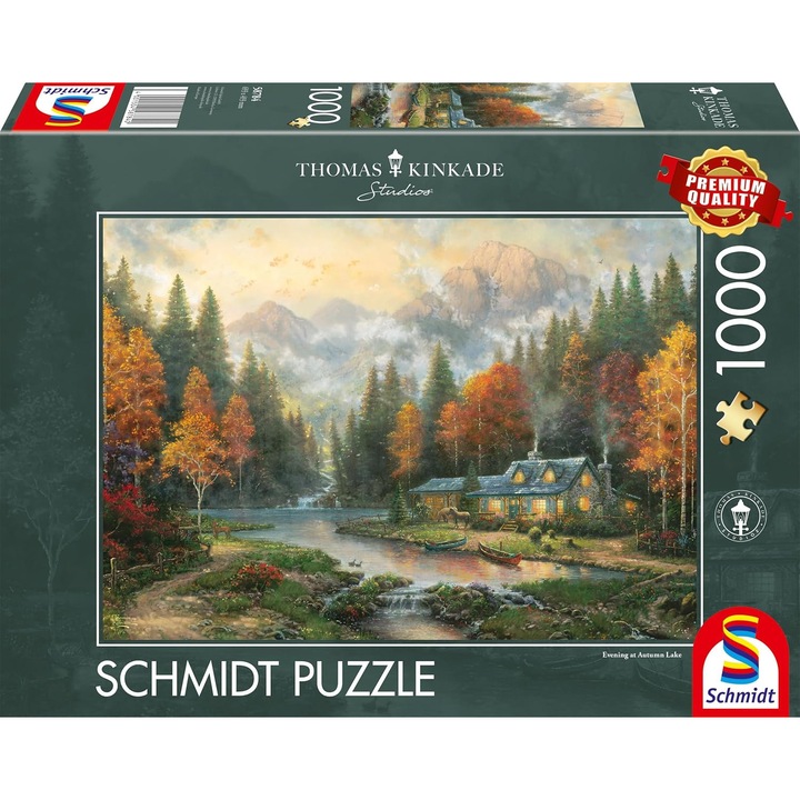 Пъзел Schmidt Spiele Thomas Kinkade, Езеро през есента, 1000 части