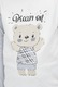 Памучна пижама за момчета с принт Мече и карирани панталони MOD KIDS, Светло сив