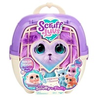 Set de Joaca Scruff A Luvs Pet Scruffs S3, Animalut de Plus Surpriza 19 cm Pentru Copii 2 Ani+, Jucarie Interactiva de Ingrijit, Model de Colectie cu Accesorii Tematice Incluse, Multicolor
