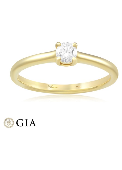 Inel Logodna Aur 18k Diamant GIA BLANCO'S, RDNGR.SABA.3ART18KT020-Y50, Marime 50