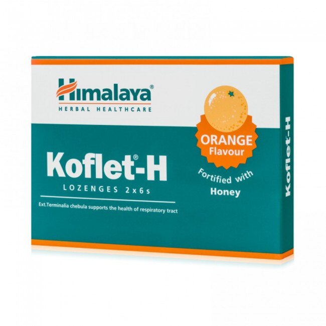 Koflet-H Portocale 12 comprimate Himalaya