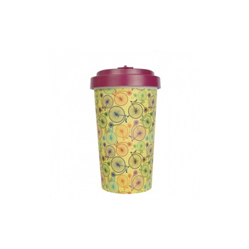 Pahar bambus Bicycles Purple 500 ml Pahar bambus Bicycles Purple 500 ml