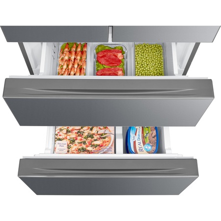 Side by Side Midea HC-515WEN, 396 l, Clasa A+, No frost, H 180cm, Inox