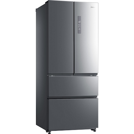 Side by Side Midea HC-515WEN, 396 l, Clasa A+, No frost, H 180cm, Inox