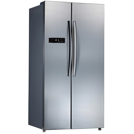 Side by Side Midea HC-689WEN, 510 l, Clasa A+, Display, Total No frost, H 178cm, Inox