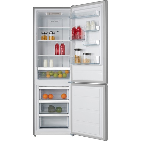 Combina frigorifica Midea HD-400RWEN1, 295 l, Clasa F, Total No Frost, H 188 cm, Inox