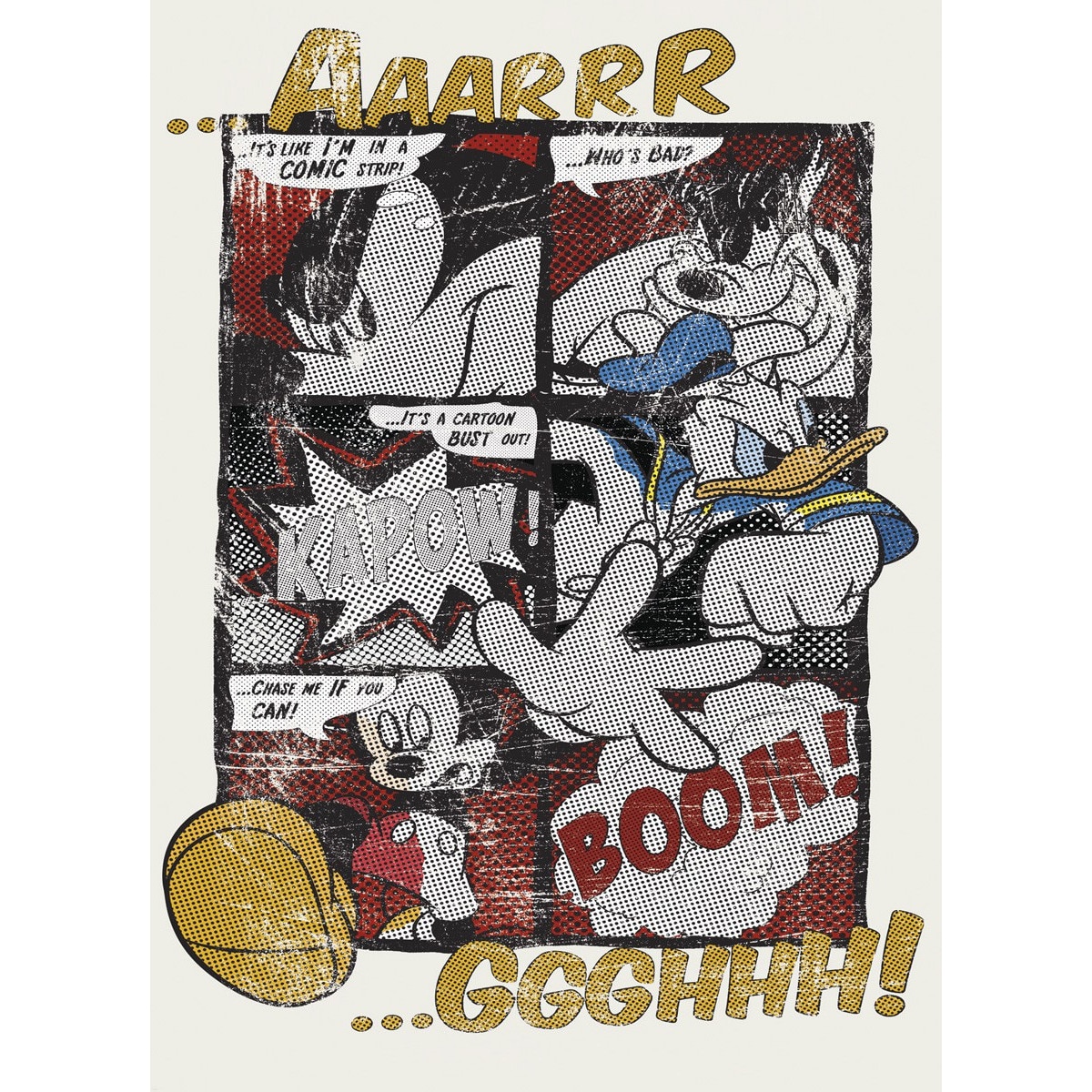 Fototapet copii Mickey Komar 4-421Multicolor 184 X 254cm ( LxI )