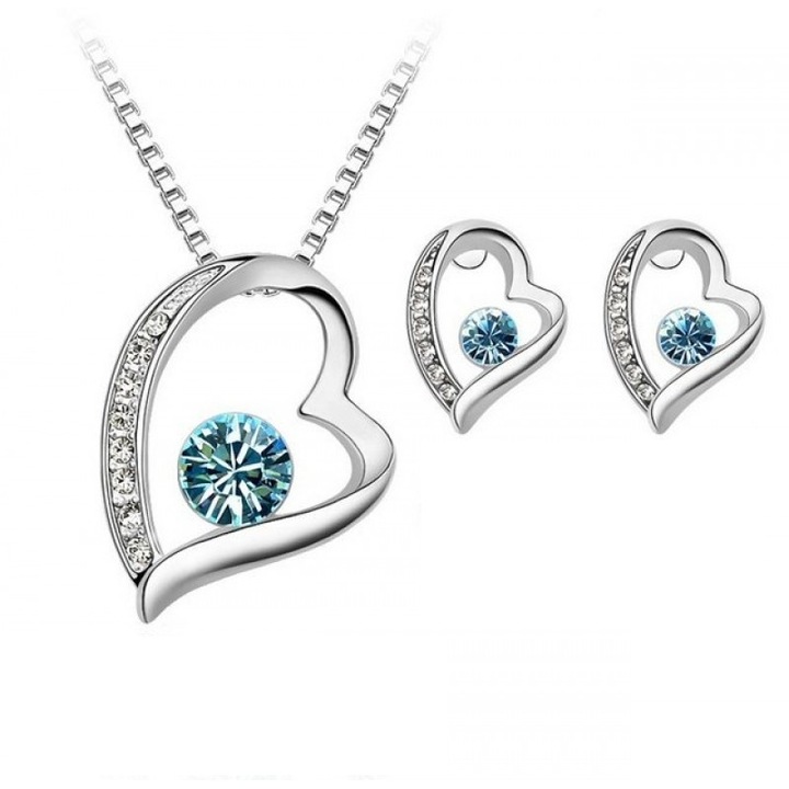 Set argint elemente inima